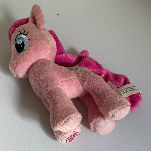 2013 My Little Pony Pinkie Pie Plush Aurora World Stuffed Animal Sparkle Hair - Picture 6 of 13